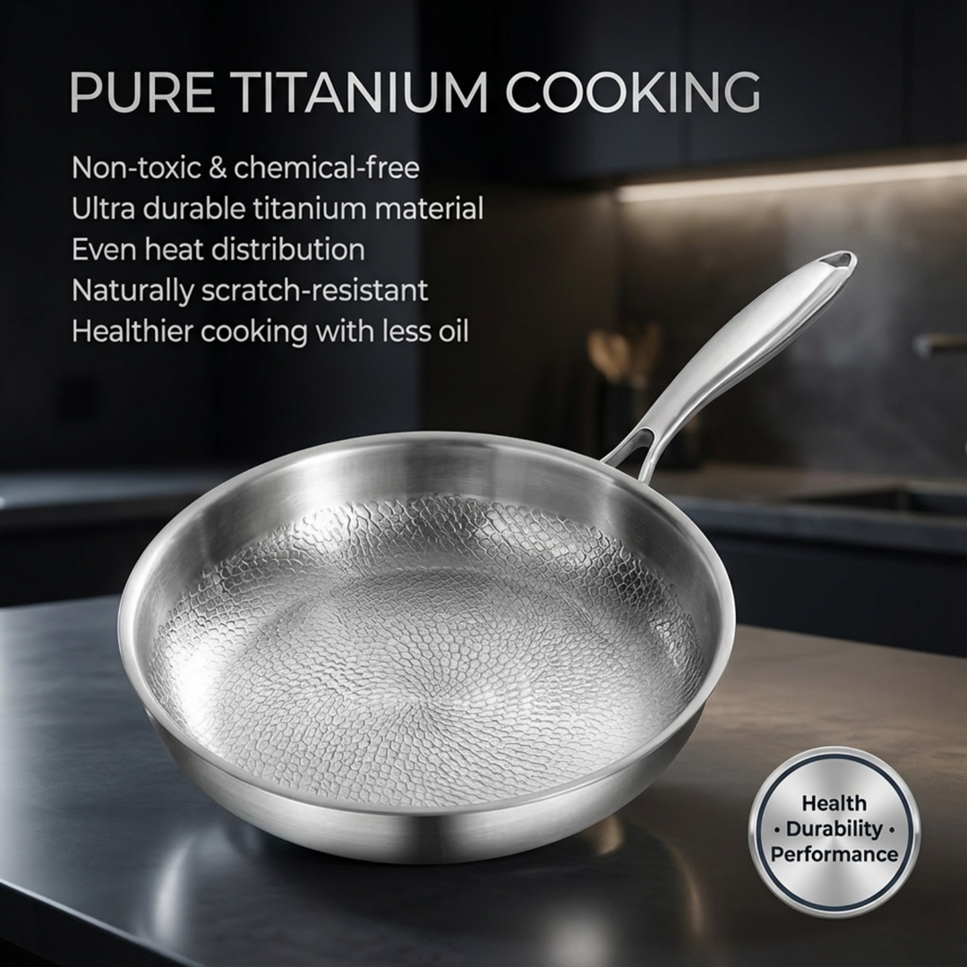 Pure Titanium Chef’s Bundle + FREE LIDS
