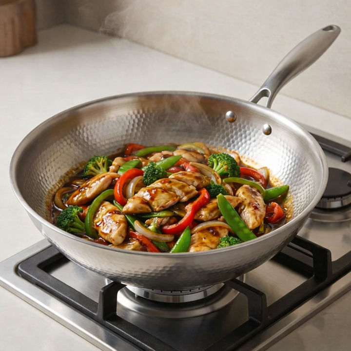 Pure Titanium Hammered Cookware Set Pro + FREE LIDS