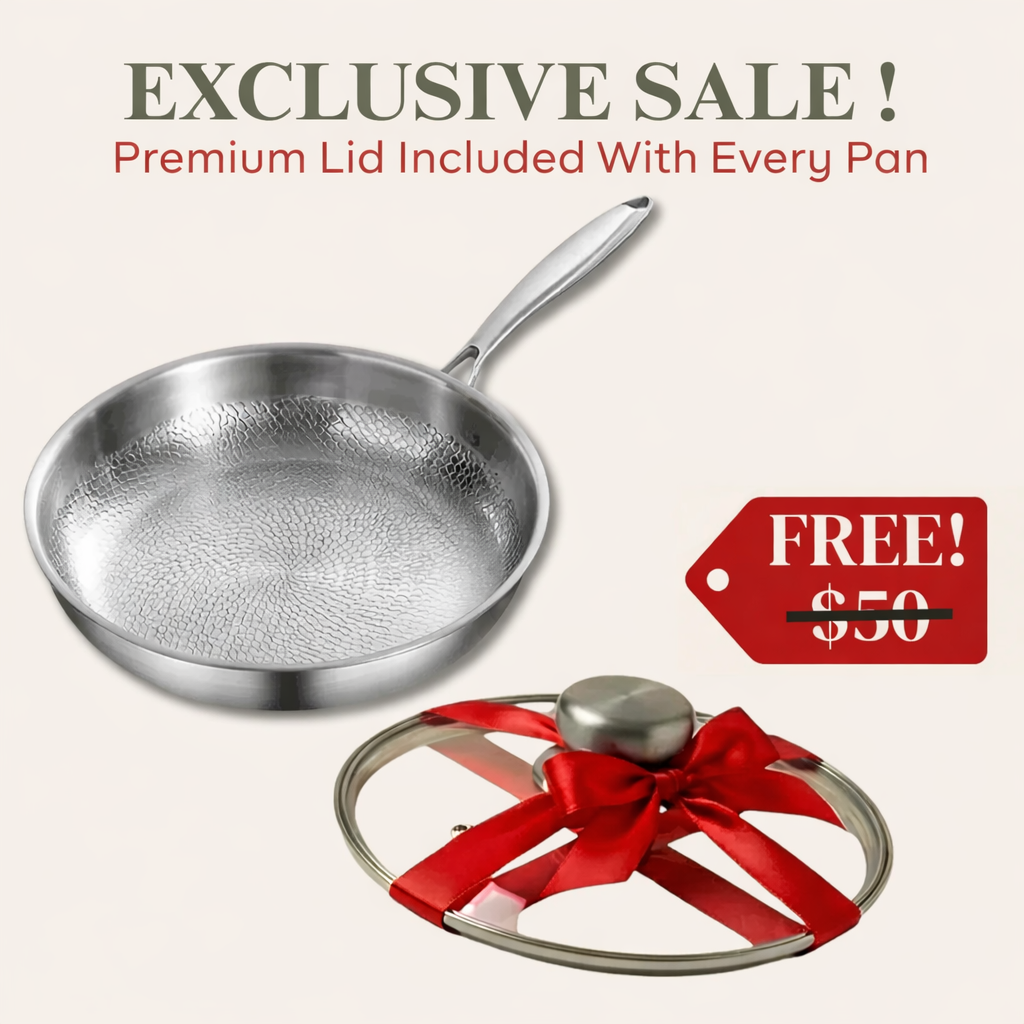 Titanium Hammered Pan + FREE LID