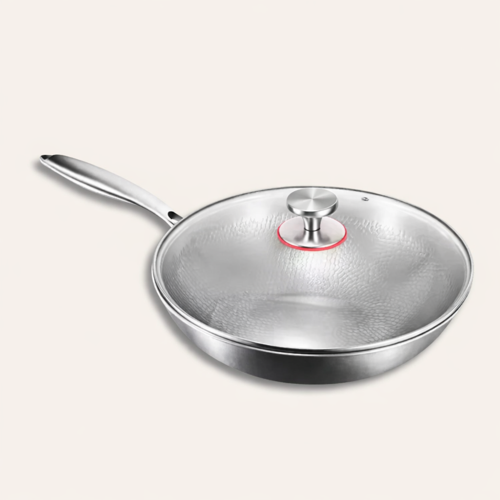 Pure Titanium Hammered Cookware Set Pro + FREE LIDS